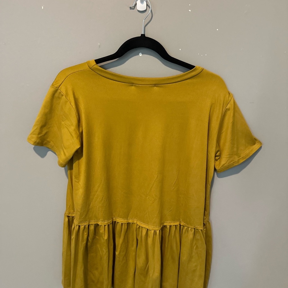 Entro Golden Yellow Tunic Top
